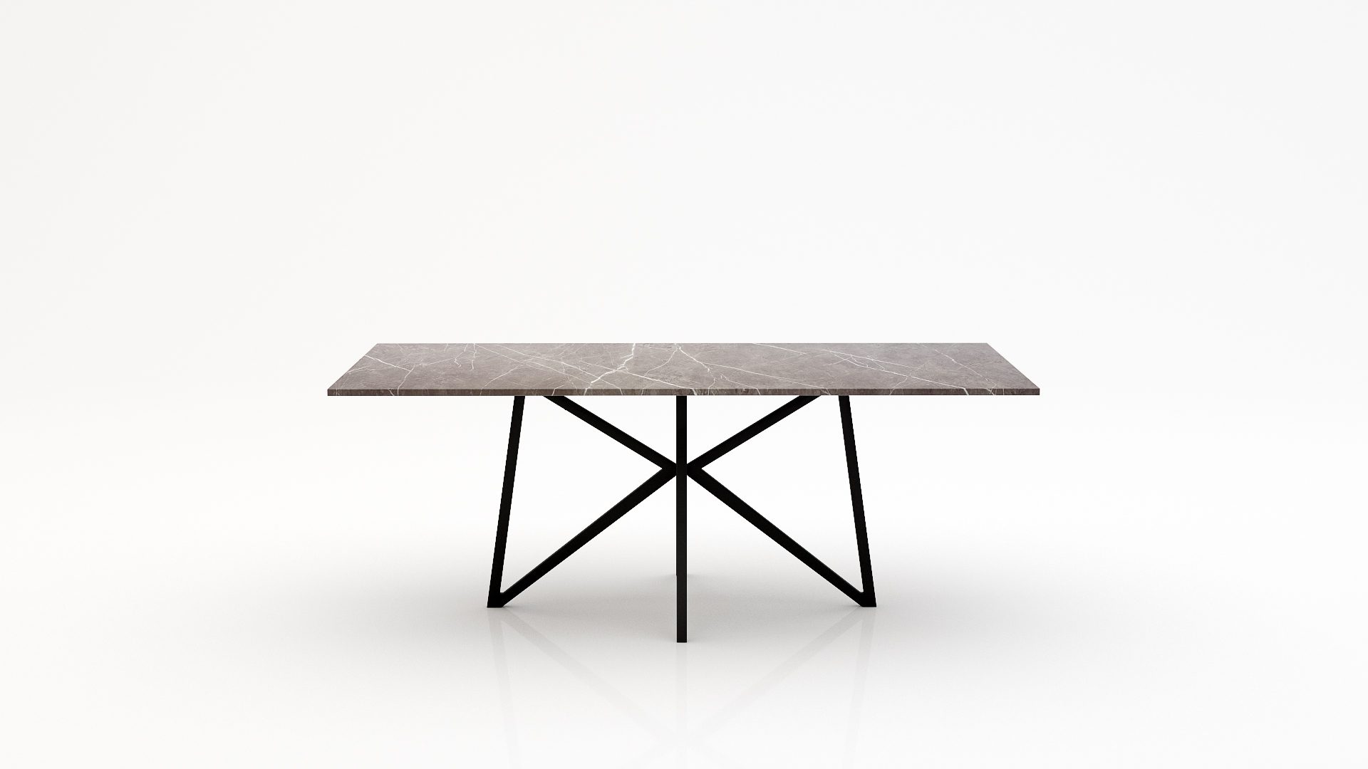 Rechthoekige marmeren eettafel Stella - Pietra Grey - 260x100cm