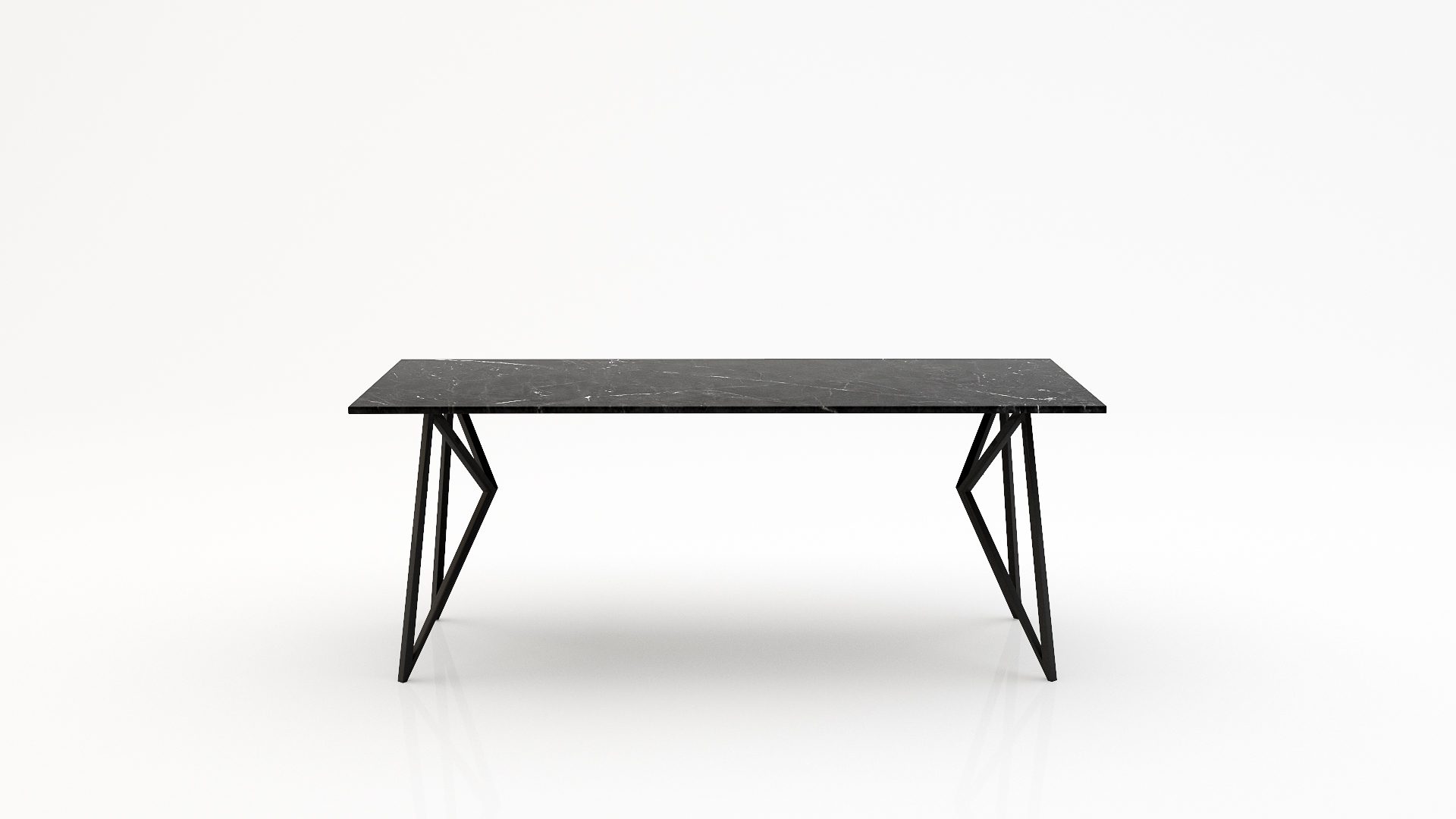 Rechthoekige marmeren eettafel Pipistrello - Negresco - 260x100cm