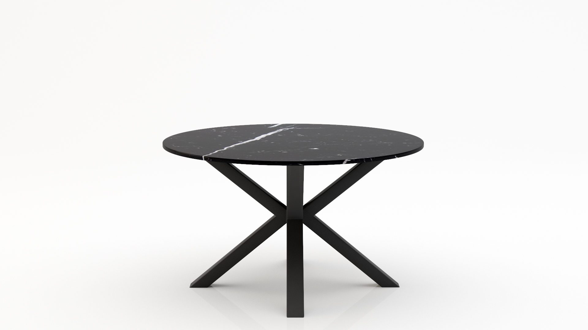 Ronde marmeren eettafel Croce - Nero Marquina - 170cm