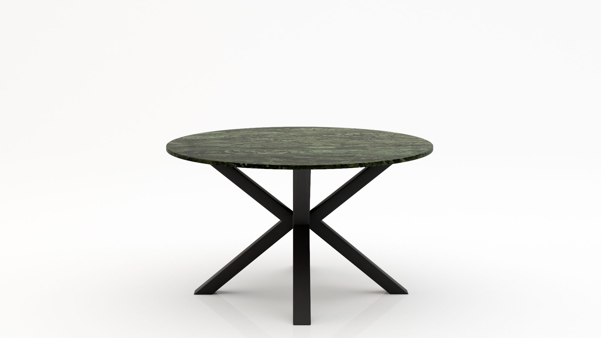 Ronde marmeren eettafel Croce - Verde Guatemala - 170cm