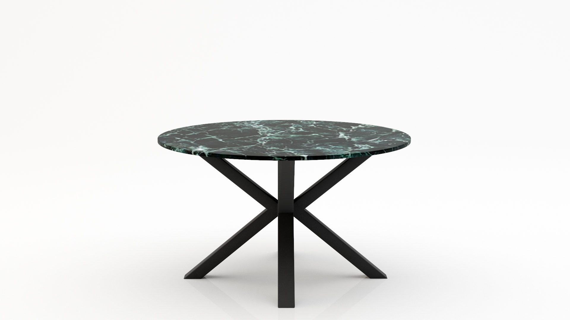 Ronde marmeren eettafel Croce - Verde rameggiato - 170cm