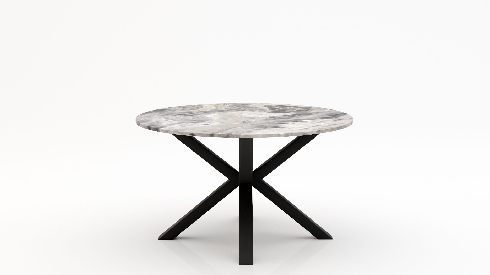 Ronde marmeren eettafel Croce - Arabescato Orobico Grigio - 170cm