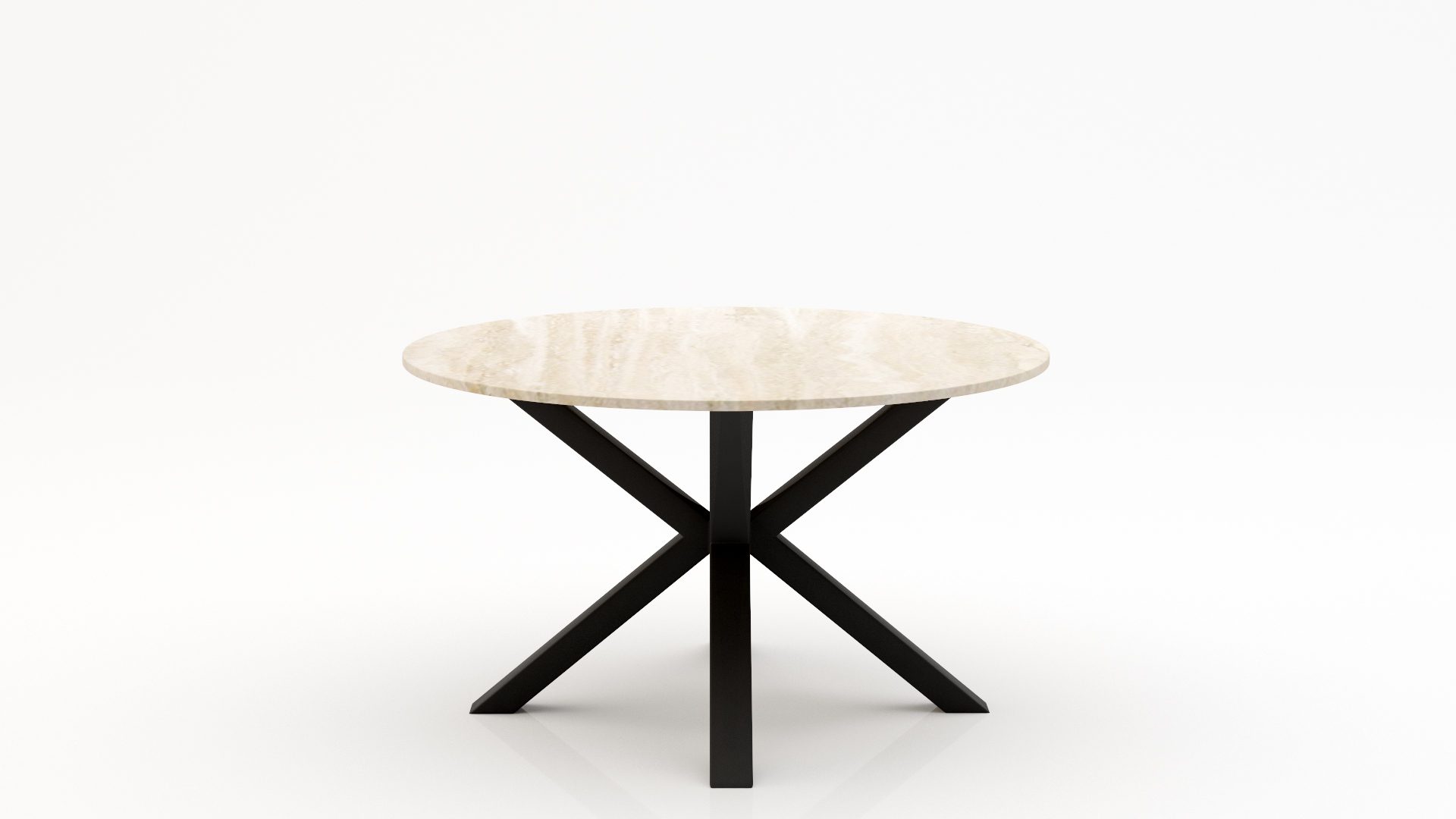 Ronde marmeren eettafel Croce - Travertino Chiaro - 170cm