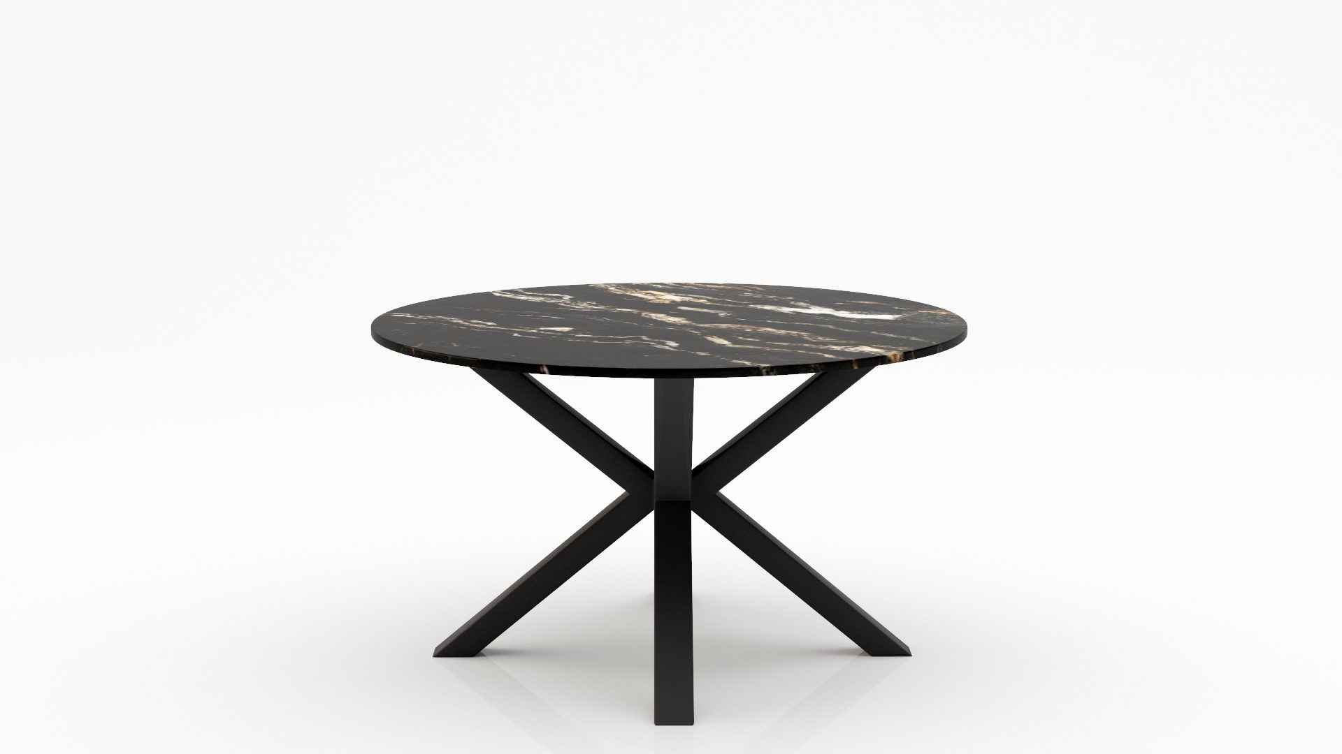 Ronde marmeren eettafel Croce - Titanium - 170cm