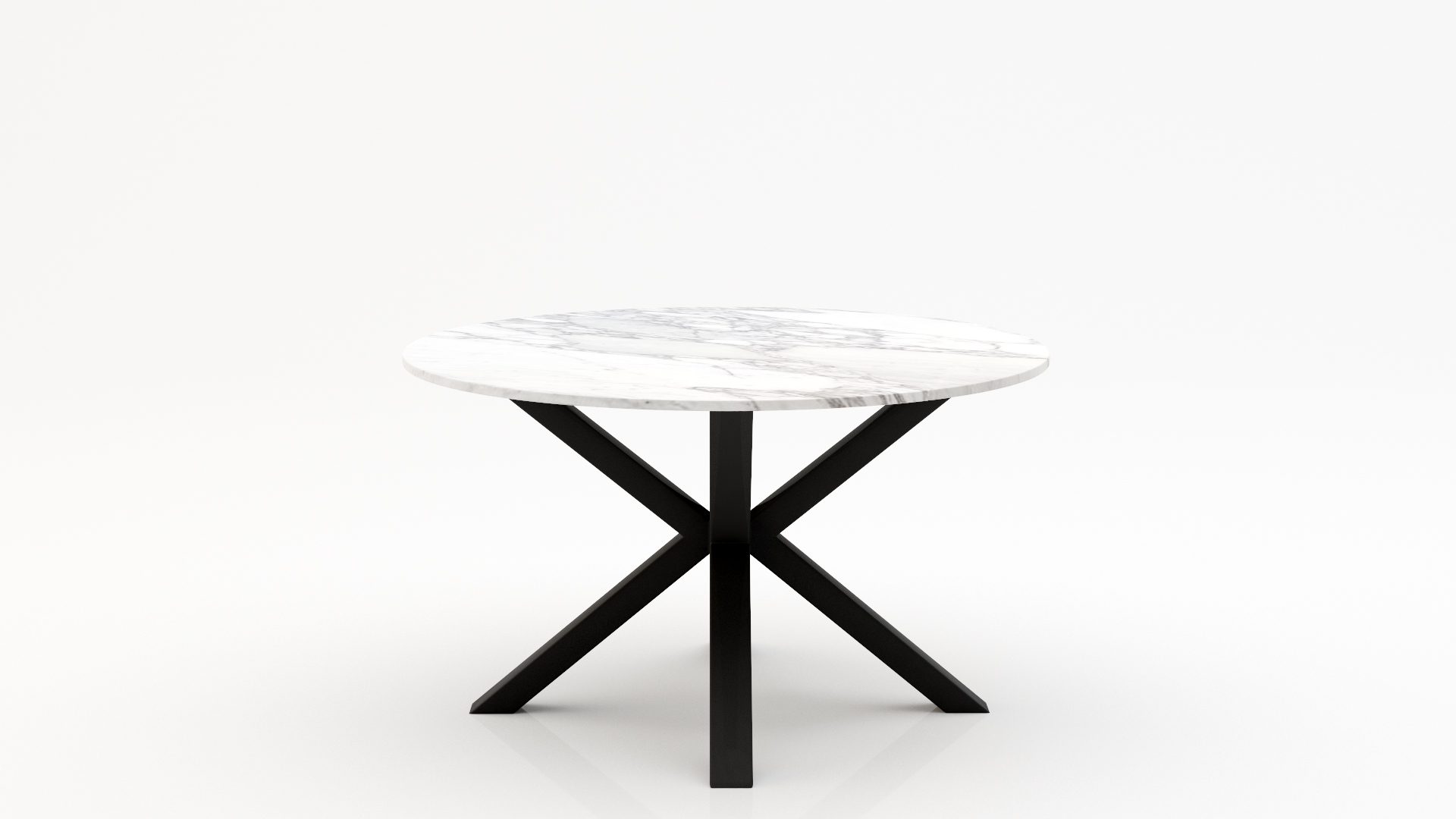 Ronde marmeren eettafel Croce - Arabescato Carrara - 170cm