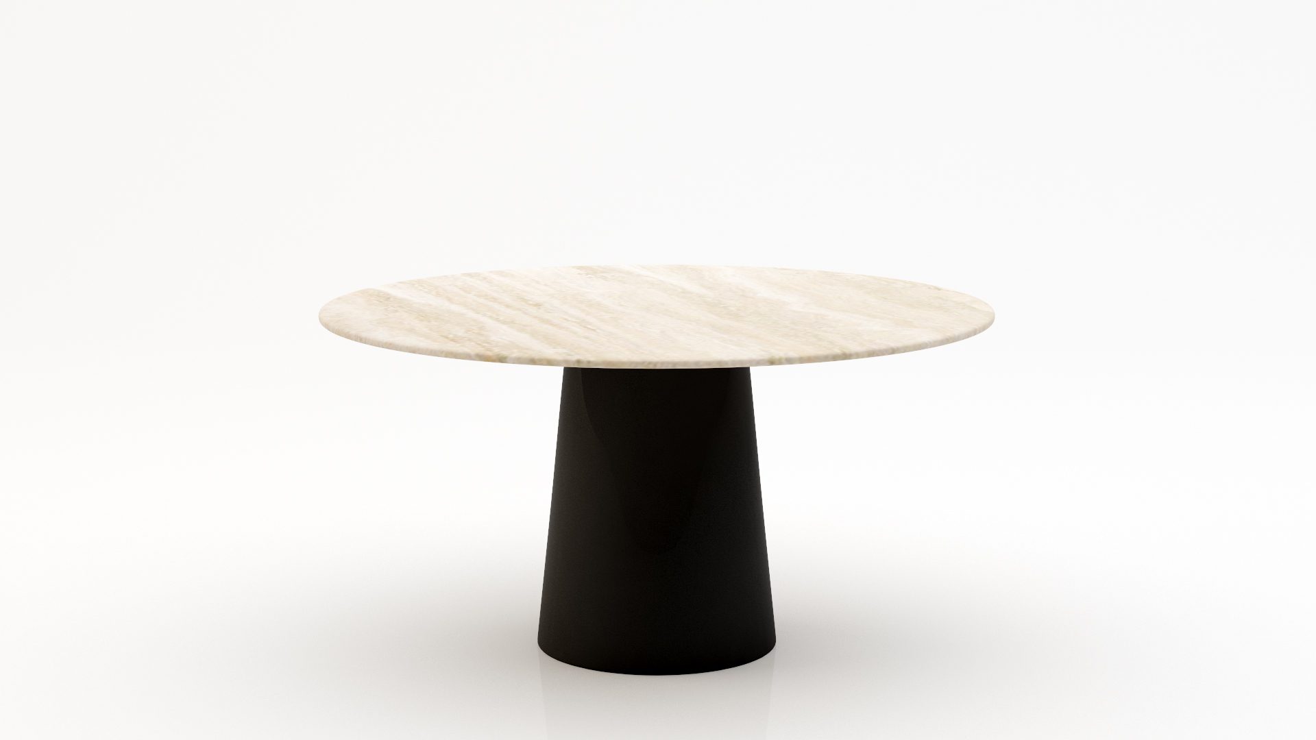 Ronde marmeren eettafel Gelato - Travertino Chiaro - 170cm