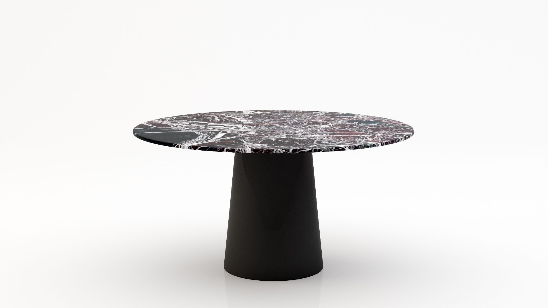 Ronde marmeren eettafel Gelato - Rosso Levanto - 170cm