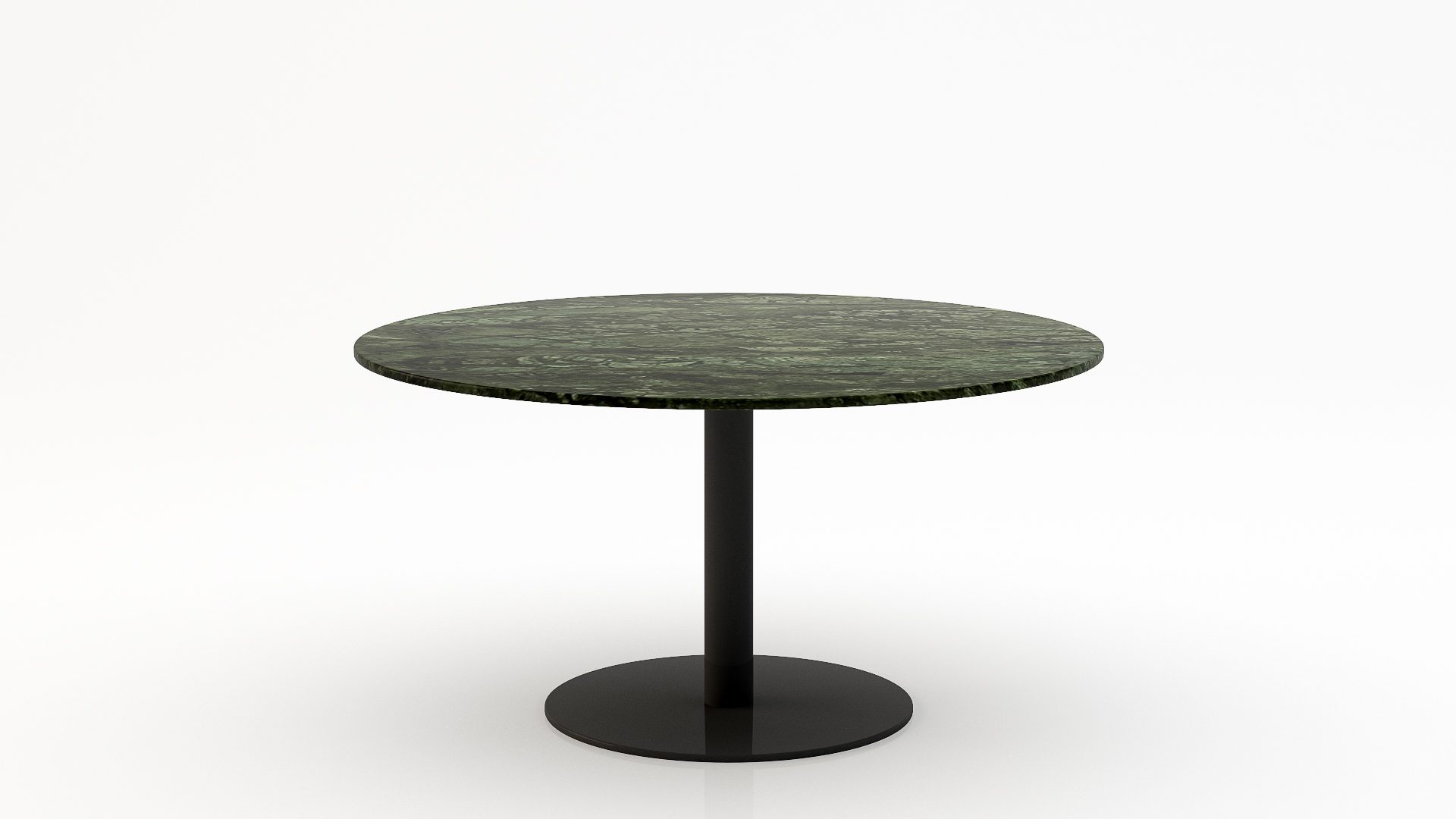 Ronde marmeren eettafel Tubo - Verde Guatemala - 170cm