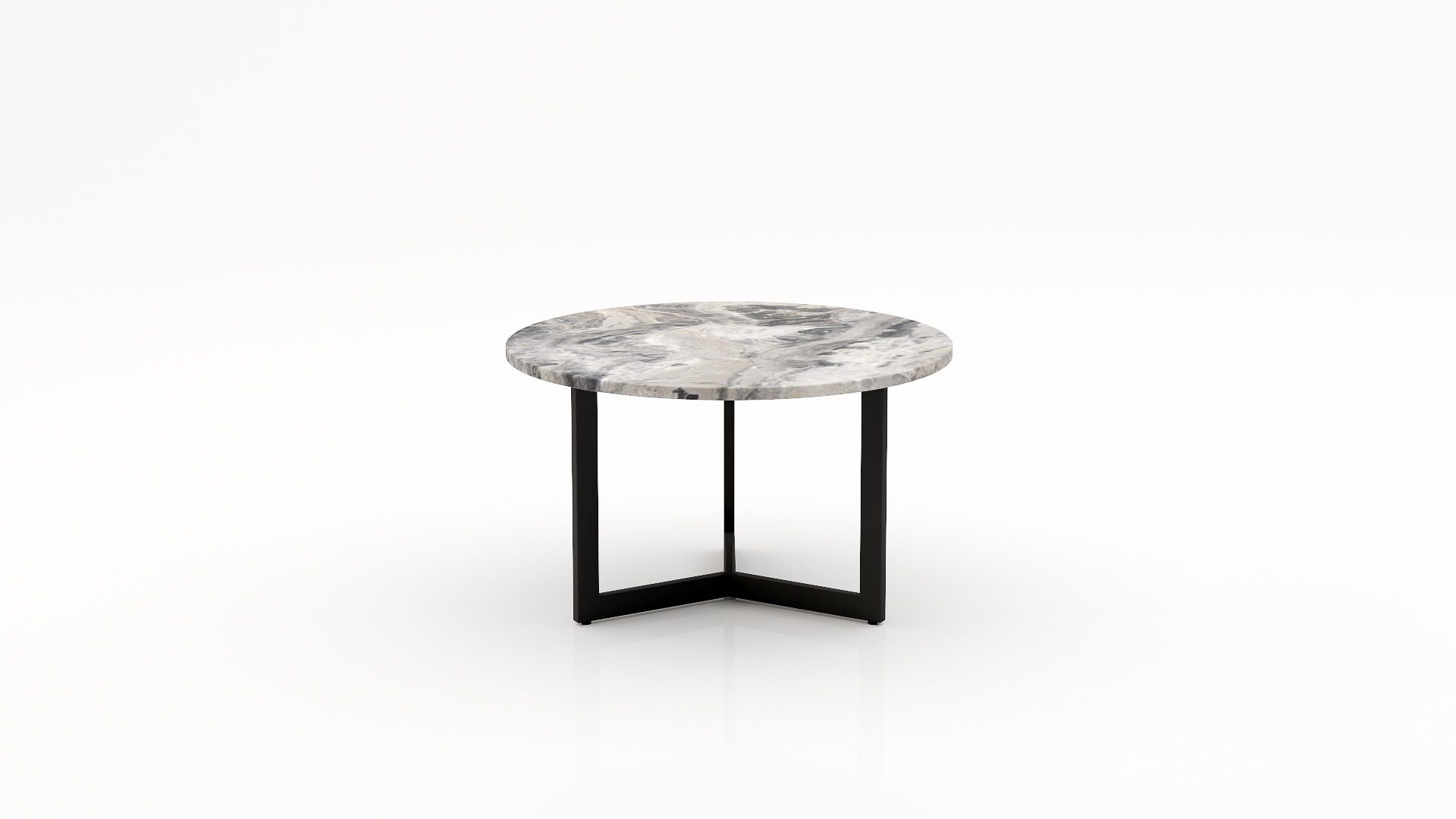 Ronde marmeren salontafel Caffė 3 - Arabescato Orobico Grigio - 100cm