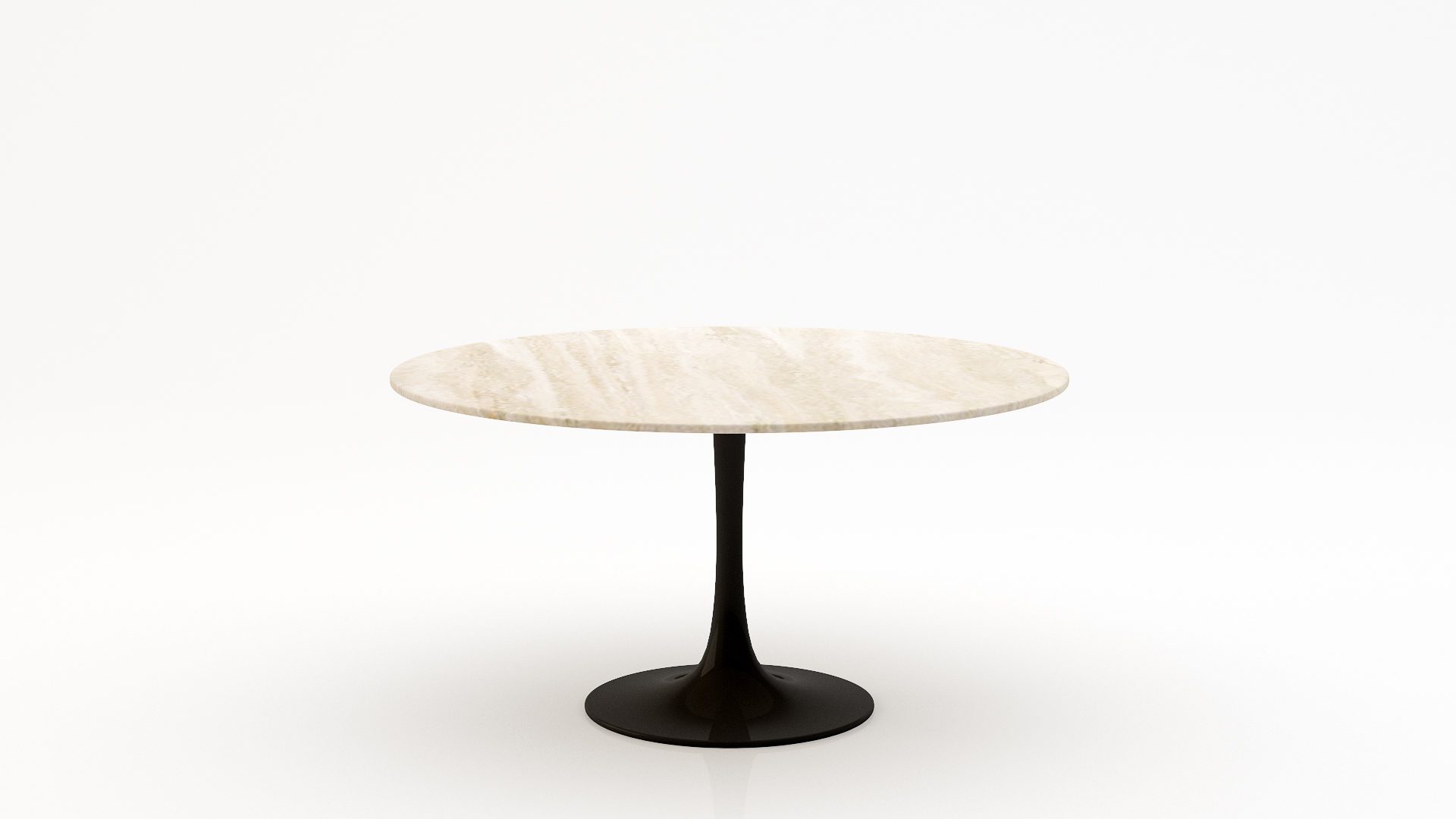 Ronde marmeren eettafel Tulip - Travertino Chiaro - 170cm