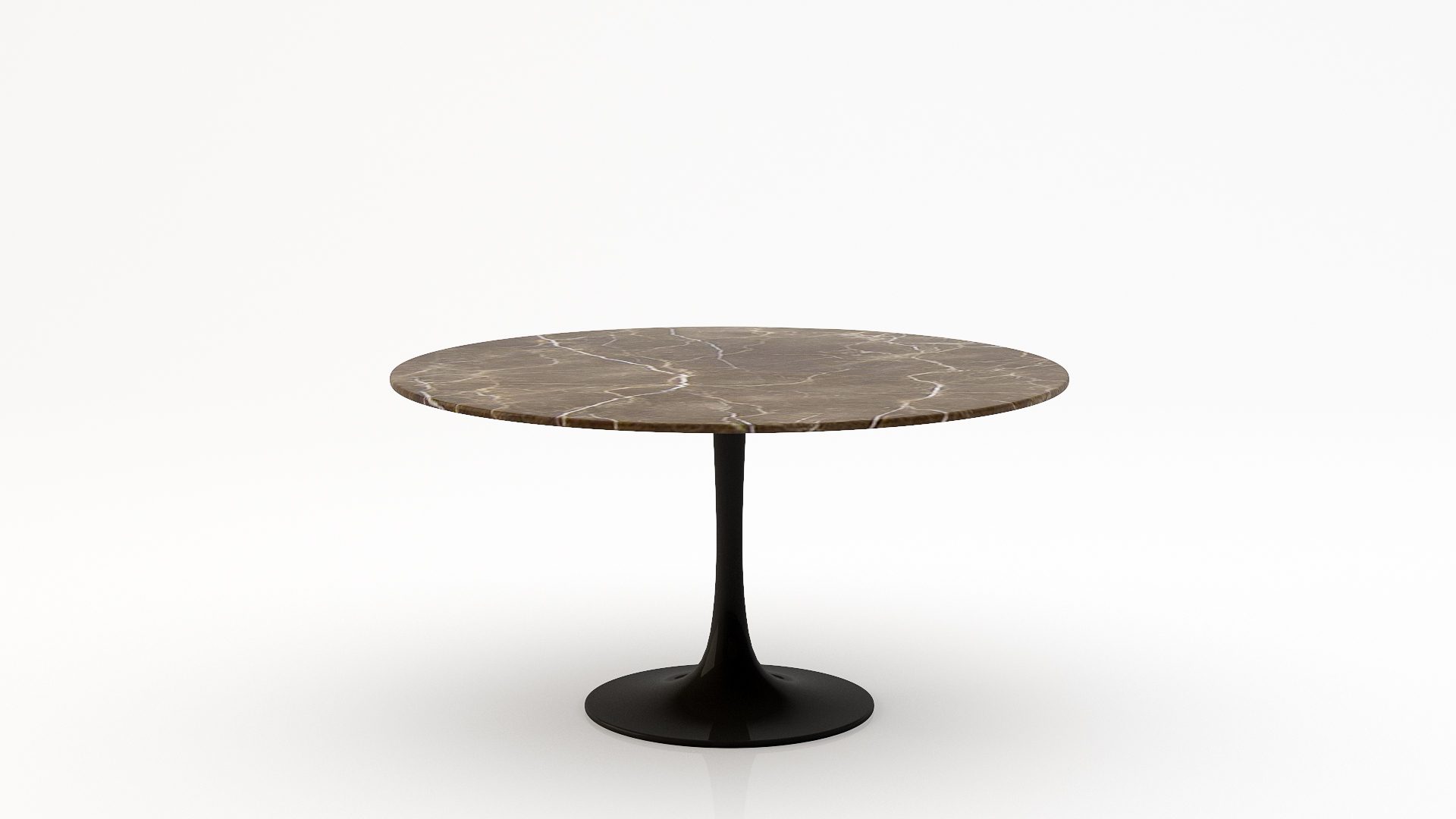 Ronde marmeren eettafel Tulip - Royal Brown - 170cm