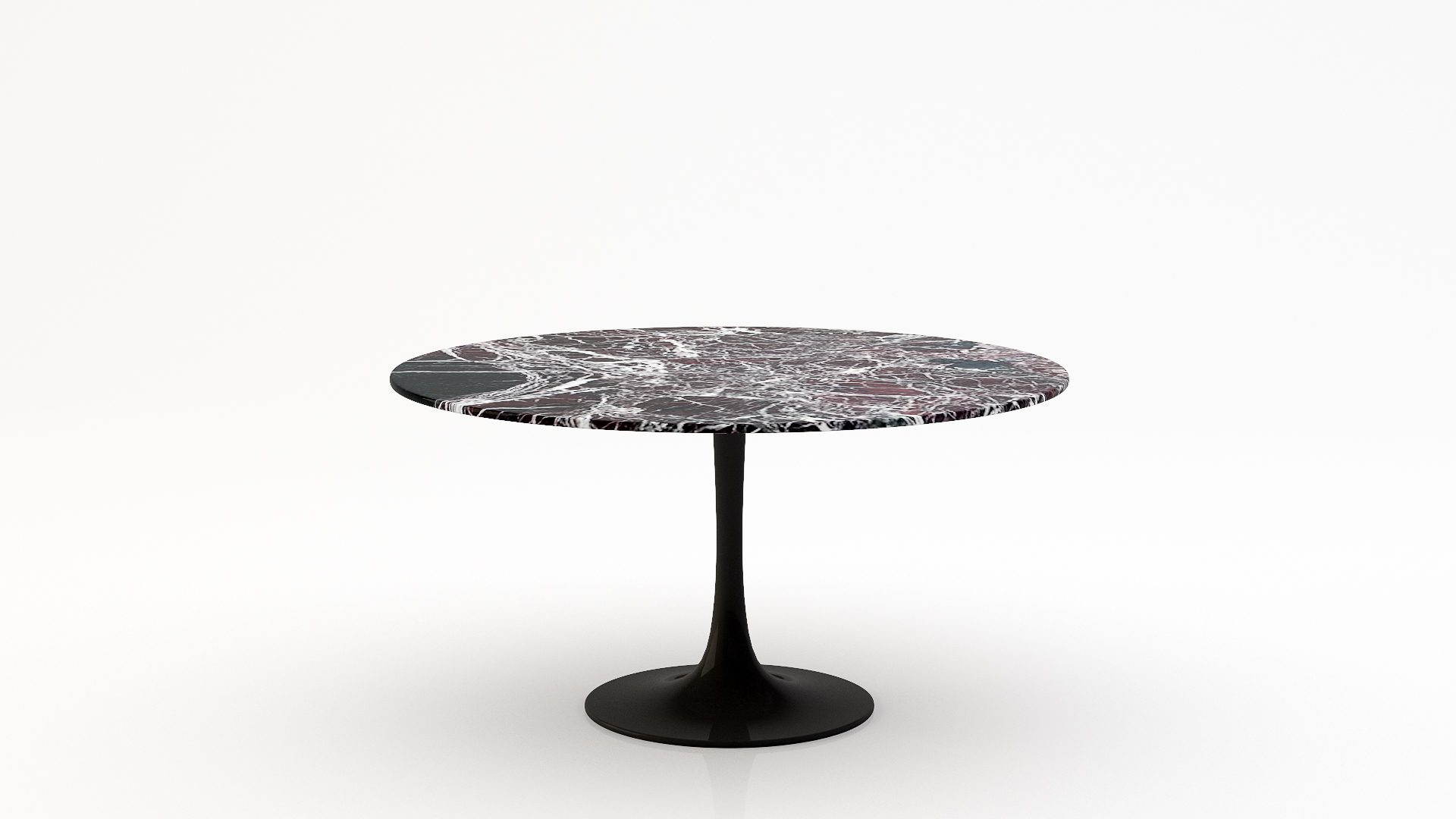 Ronde marmeren eettafel Tulip - Rosso Levanto - 170cm