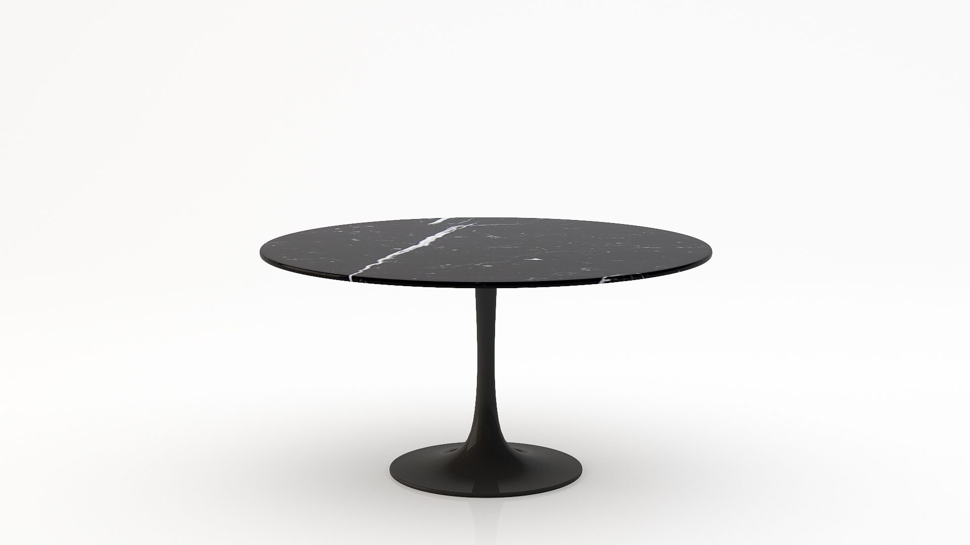 Ronde marmeren eettafel Tulip - Nero Marquina - 170cm