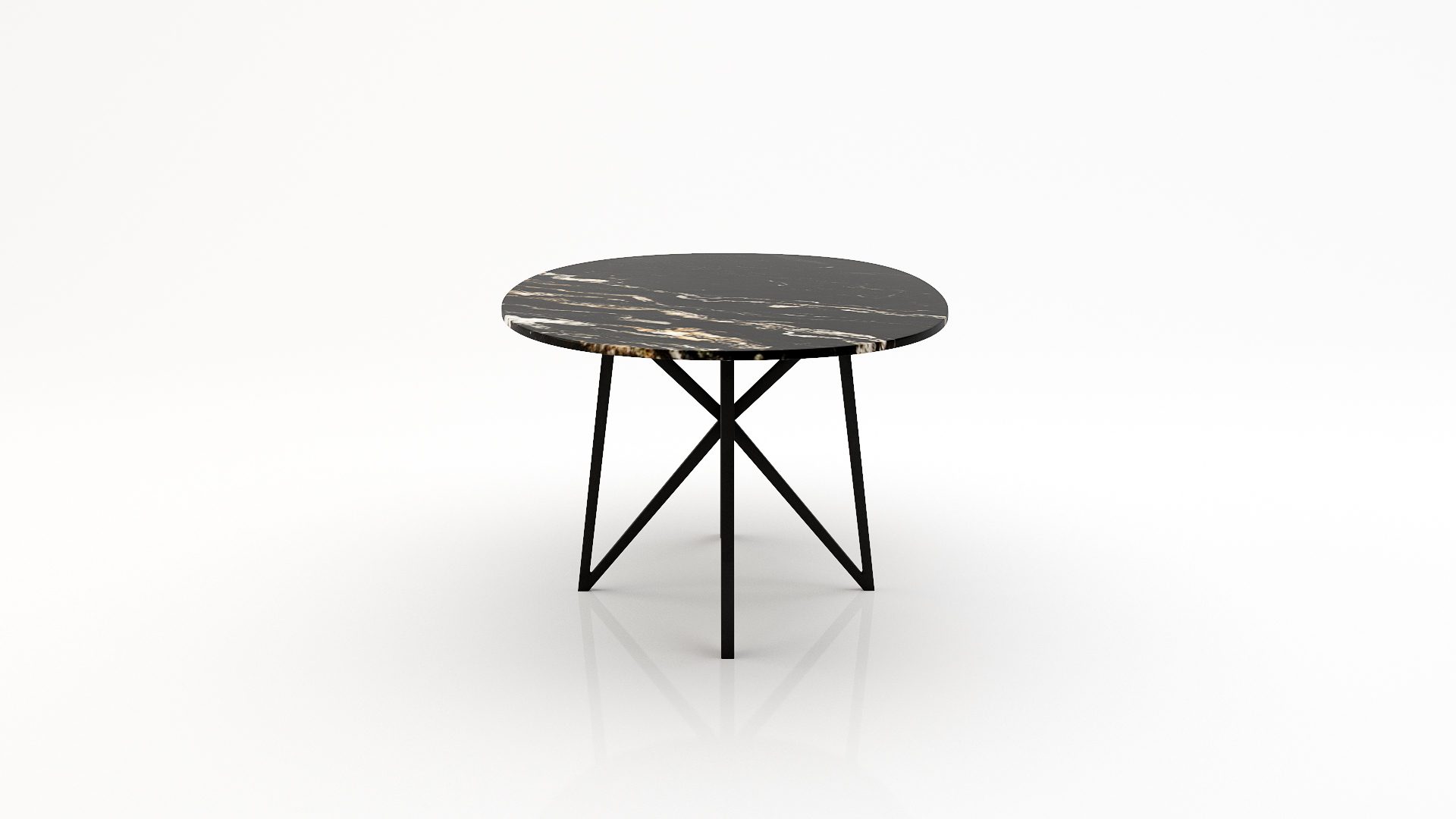 Ovale marmeren eettafel Stella - Titanium - Afbeelding 3