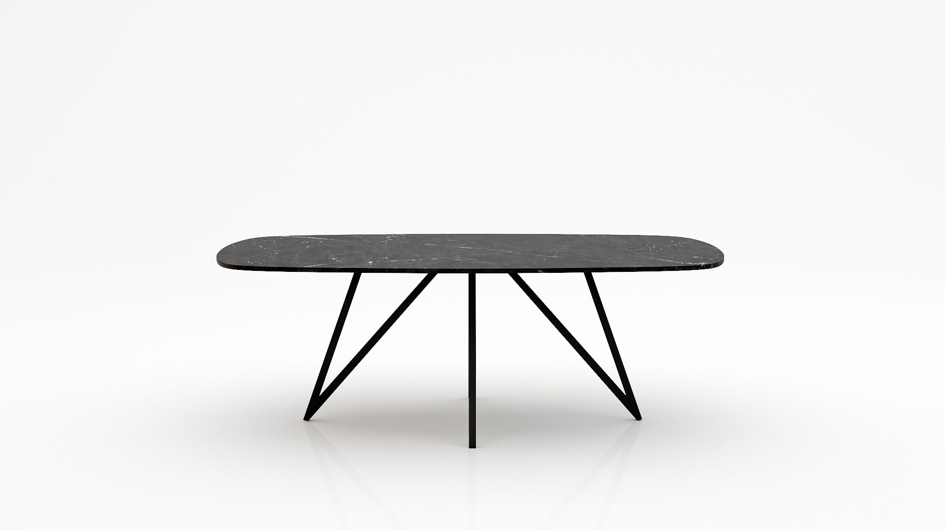 Deens ovale marmeren eettafel Polipetti - Negresco - 260x120cm