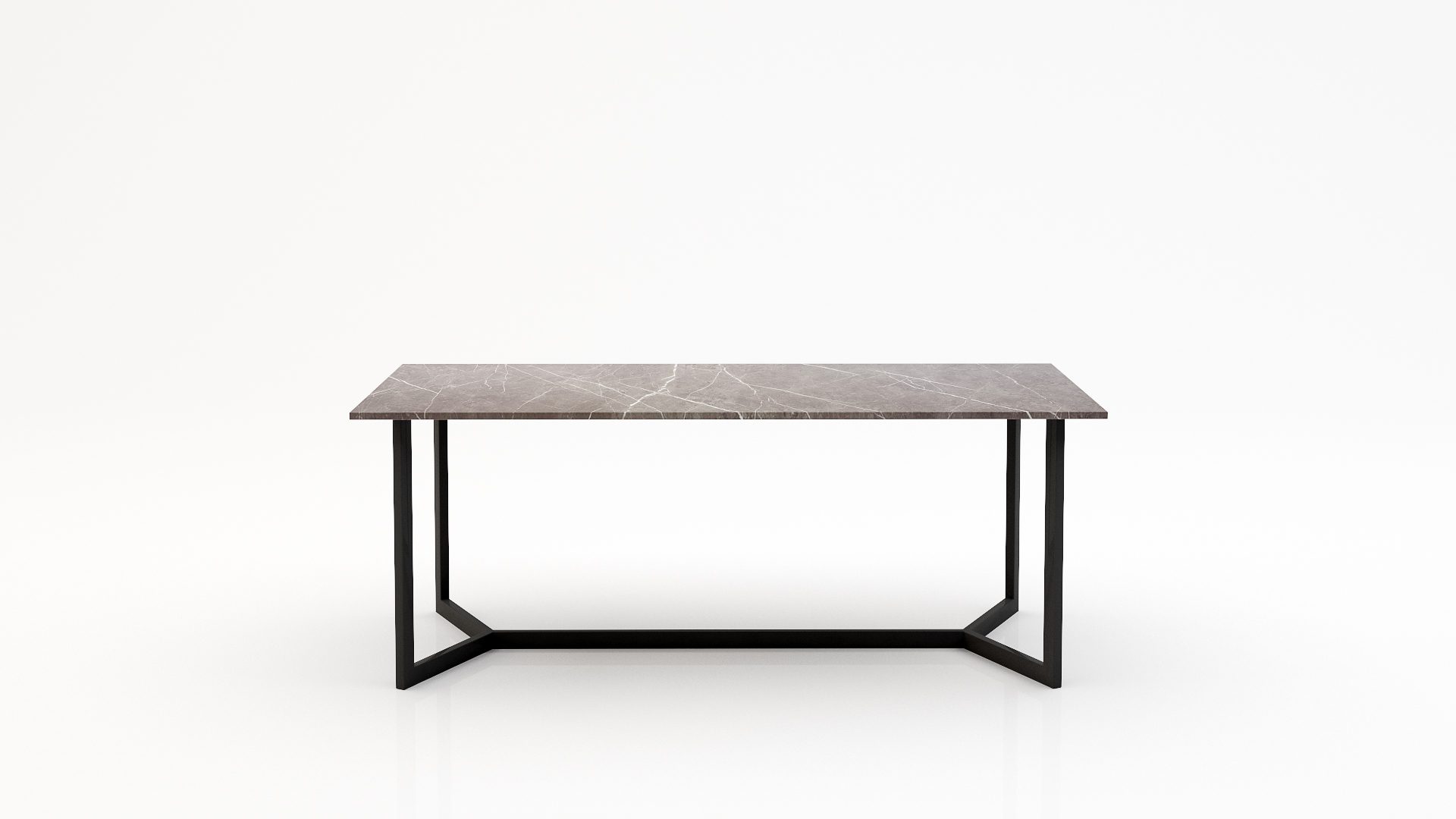 Rechthoekige marmeren eettafel Anatra - Pietra Grey - 260x100cm