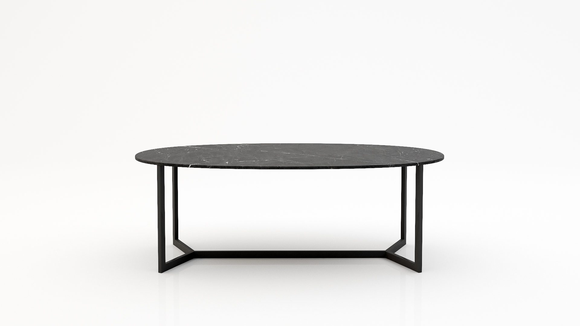 Ovale marmeren eettafel Anatra - Negresco - 260x130cm