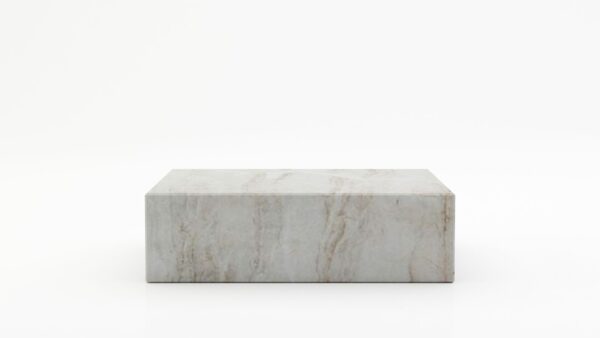 Rechthoekige marmeren salontafel Blocco - Taj Mahal Quartzite - 140x70cm