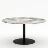 Ronde marmeren eettafel Tubo - Arabescato Orobico Grigio - 170cm