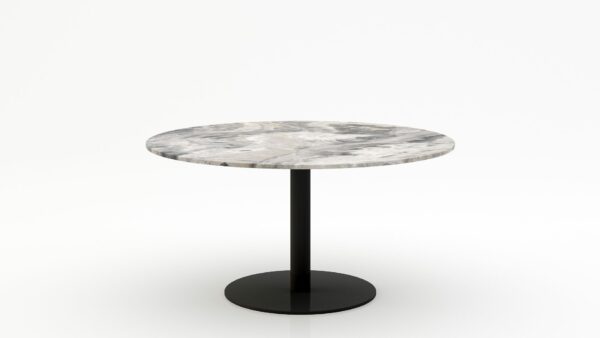 Ronde marmeren eettafel Tubo - Arabescato Orobico Grigio - 170cm