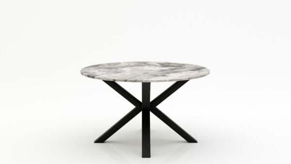 Ronde marmeren eettafel Croce - Arabescato Orobico Grigio - 170cm