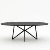 Ovale marmeren eettafel Stella - Negresco - 260x130cm