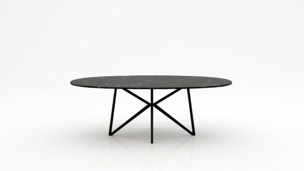 Ovale marmeren eettafel Stella - Negresco - 260x130cm