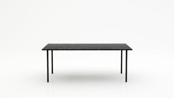 Rechthoekige marmeren eettafel Gambe Quattro - Negresco - 260x100cm