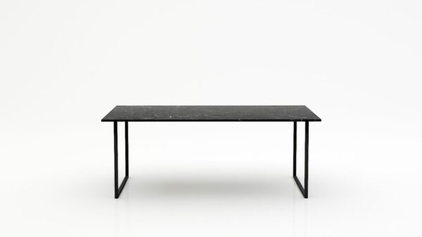 Rechthoekige marmeren eettafel Gambe U - Negresco - 260x100cm