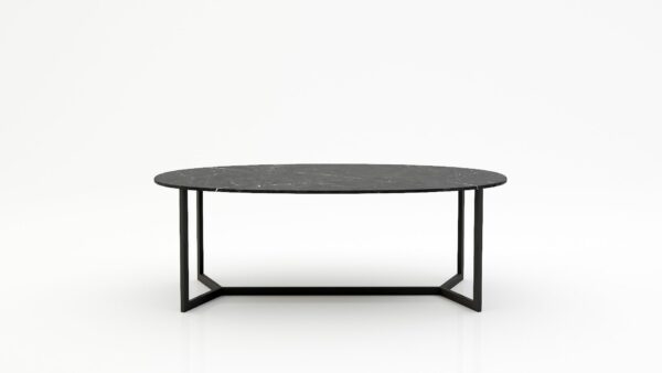 Ovale marmeren eettafel Anatra - Negresco - 260x130cm