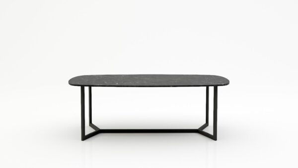 Deens ovale marmeren eettafel Anatra - Negresco - 260x120cm