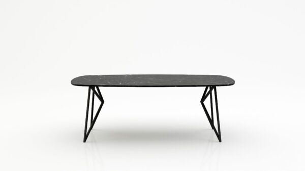 Deens ovale marmeren eettafel Pipistrello - Negresco - 260x120cm