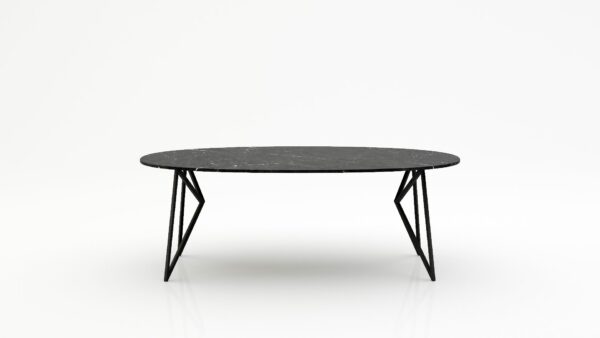 Ovale marmeren eettafel Pipistrello - Negresco - 260x130cm