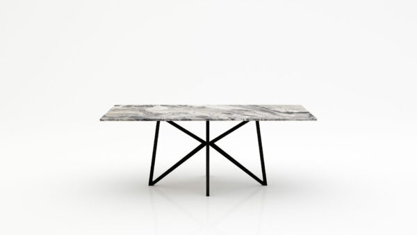 Rechthoekige marmeren eettafel Stella - Arabescato Orobico Grigio - 260x100cm