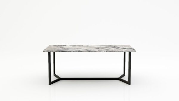 Rechthoekige marmeren eettafel Anatra - Arabescato Orobico Grigio - 260x100cm