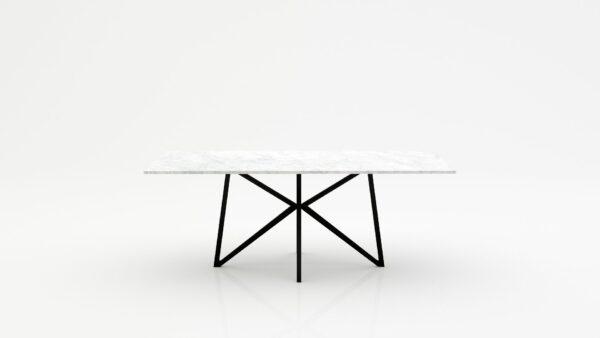 Rechthoekige marmeren eettafel Stella - Bianco Carrara CD CHIARO - 260x100cm