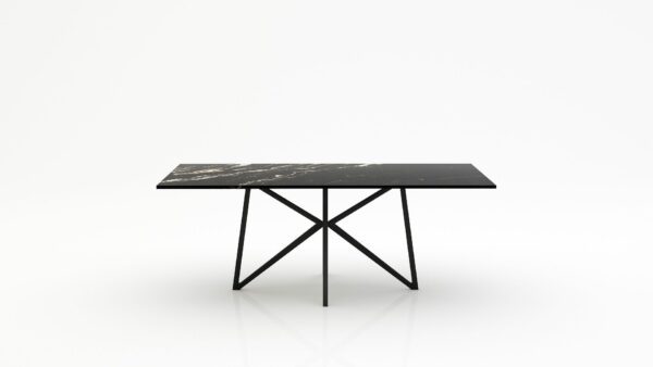 Rechthoekige marmeren eettafel Stella - Titanium - 260x100cm