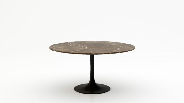 Ronde marmeren eettafel Tulip - Royal Brown - 170cm