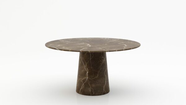 Ronde marmeren eettafel Gelato marmo - Royal Brown - 170cm