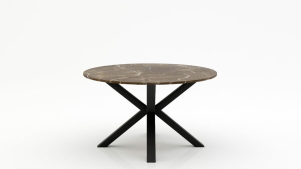 Ronde marmeren eettafel Croce - Royal Brown - 170cm