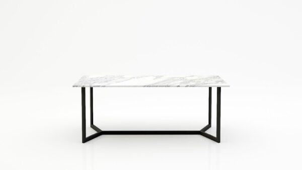 Rechthoekige marmeren eettafel Anatra - Arabescato Carrara - 260x100cm