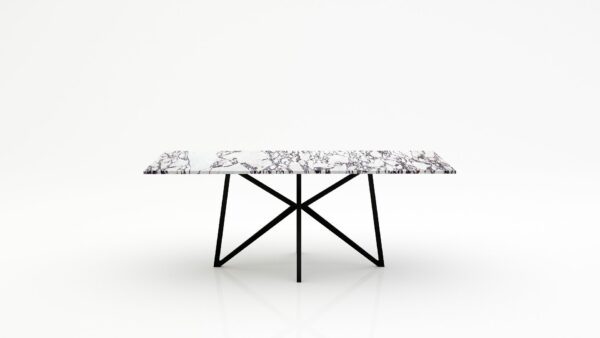 Rechthoekige marmeren eettafel Stella - Calcatta Viola - 260x100cm