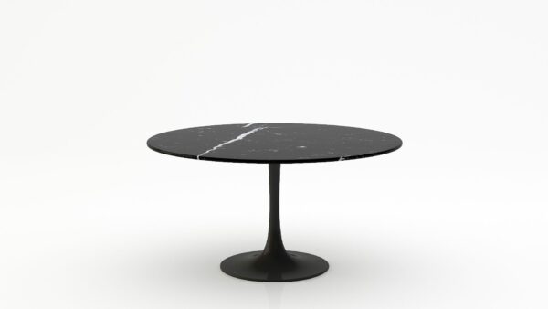 Ronde marmeren eettafel Tulip - Nero Marquina - 170cm