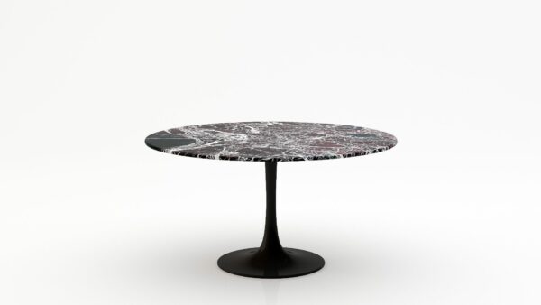 Ronde marmeren eettafel Tulip - Rosso Levanto - 170cm