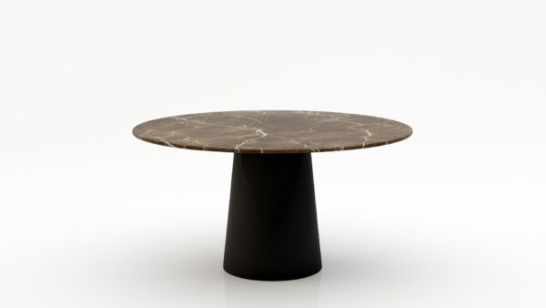 Ronde marmeren eettafel Gelato - Royal Brown - 170cm