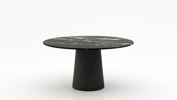 Ronde marmeren eettafel Gelato - Titanium - 170cm