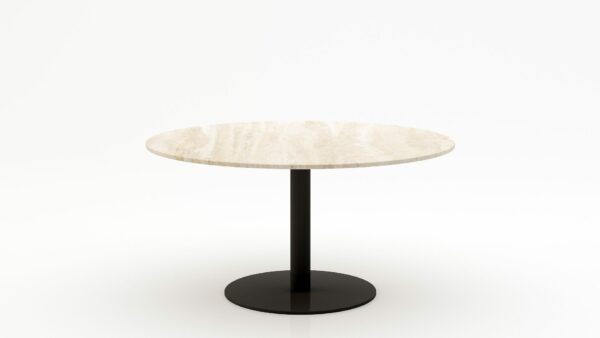 Ronde marmeren eettafel Tubo - Travertino Chiaro - 170cm